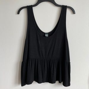 Black Flowy Tank Top - wild fable - L
